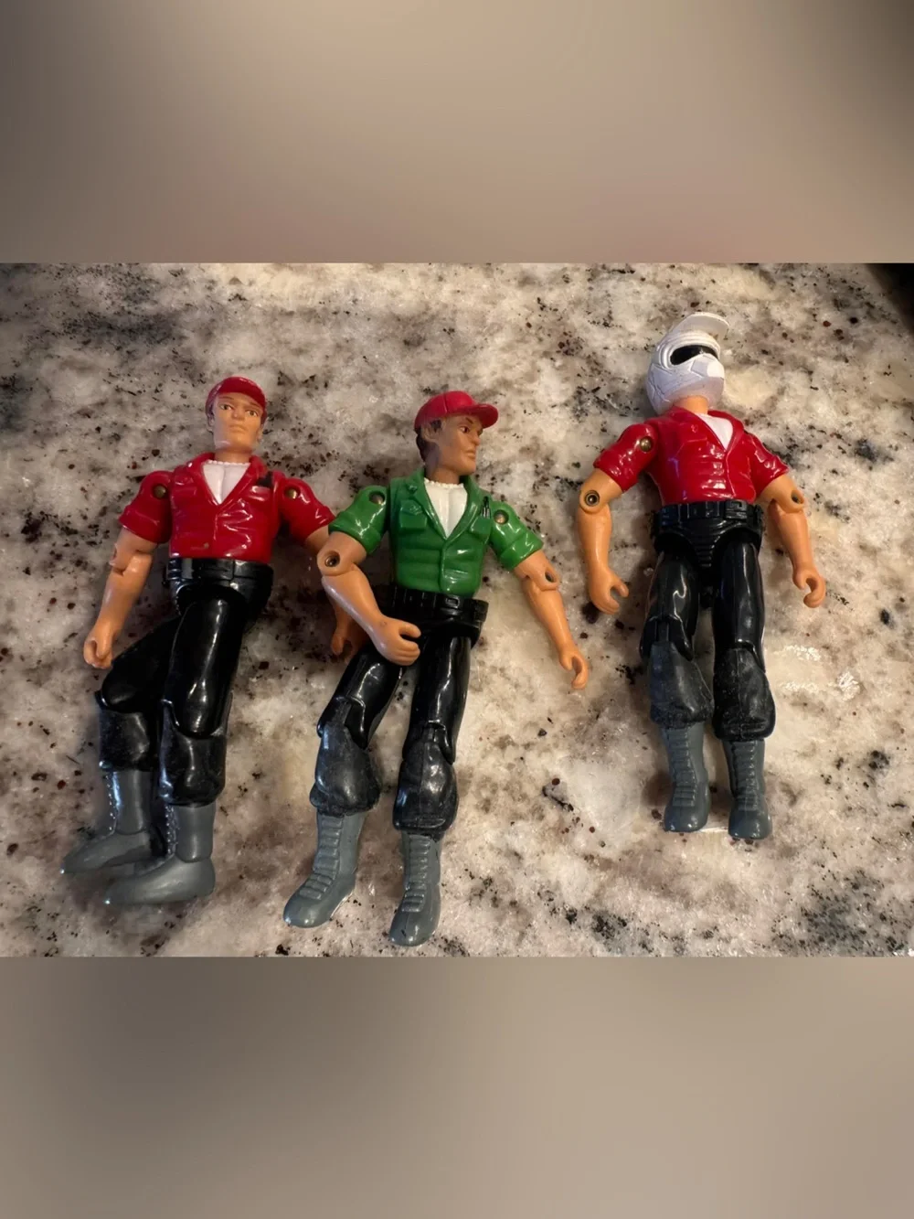 Vintage 3pc Action figures from Maisto Adventure wheels